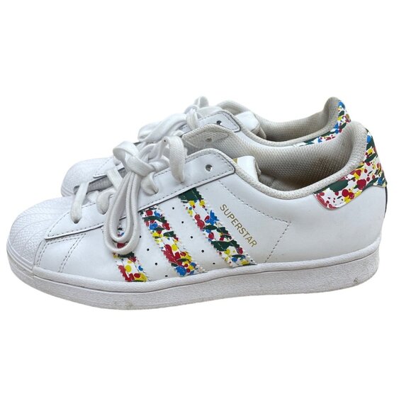 Adidas Superstar Splatter Womens Sneakers Size 6.5 SKU 1470 - Picture 1 of 6